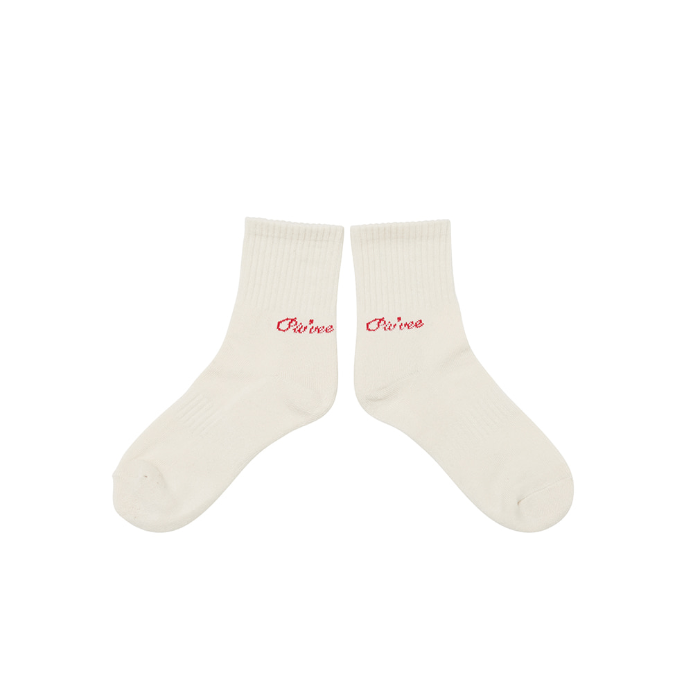 Rouge cheville socks